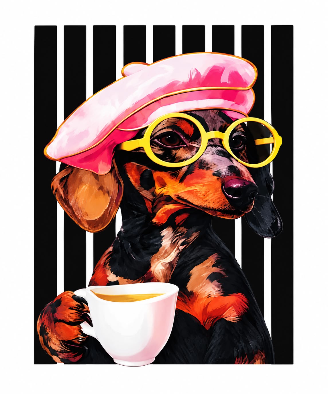 Blusa dama Coffee & Chic Vibes ☕🐶💗