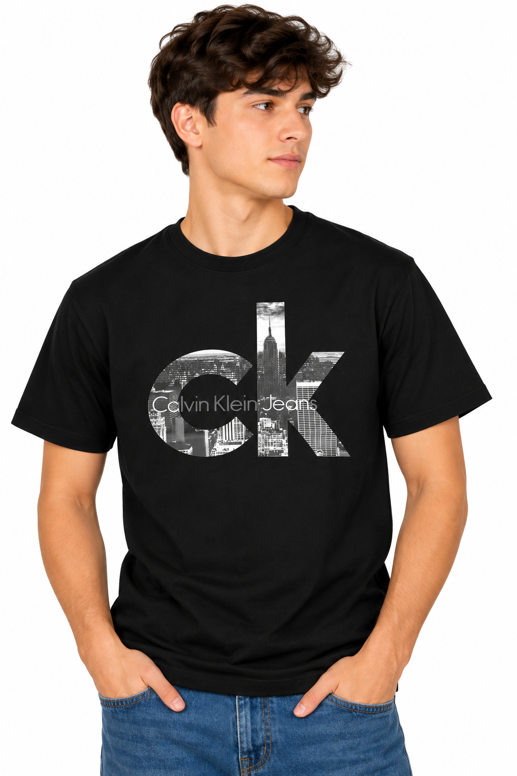 Playera caballero Skyline Urbano